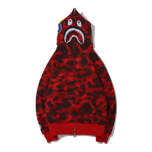 Blusa Bape Shark Vermelho escuro