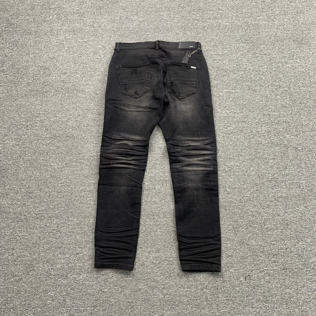 Calça Jeans Skinny Xadrez Vermelho Rasgado
